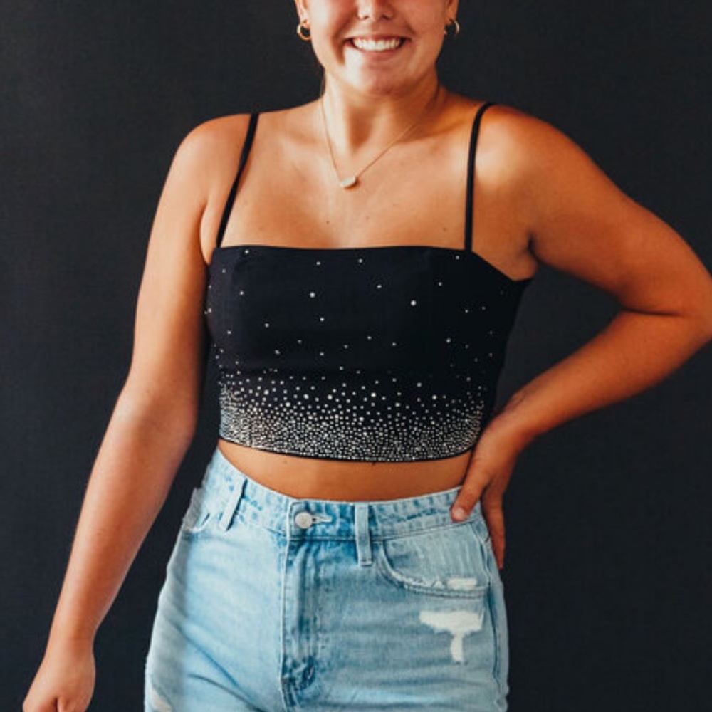 Rhinestone tank